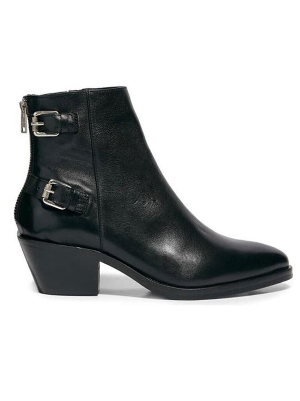 New! All Saints Women's Sloan Bootie Black Leather Size 39 EU 9 US DD34